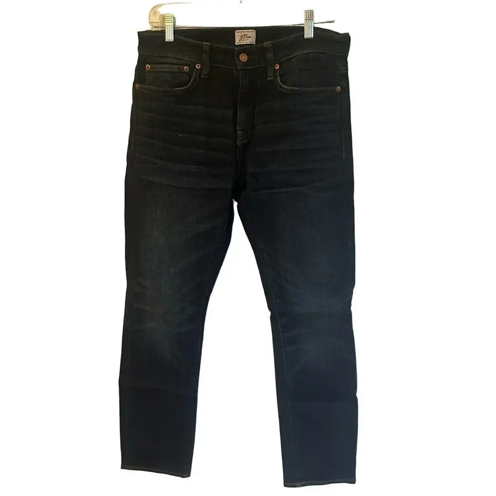 Men's J. Crew Jeans Sz 30 x 30 Dark Denim Slim Fit Jeans